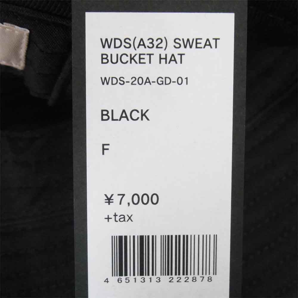 ウィンダンシー 20AW WDS-20A-GD-01 SWEAT BUCKET HAT スウェット バケット ハット ブラック系 M【新古品】【未使用】【中古】