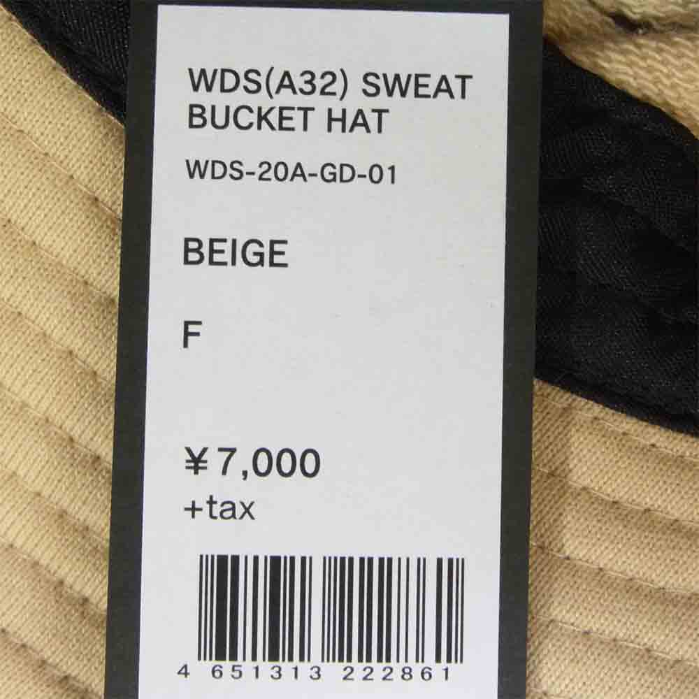 ウィンダンシー 20AW WDS-20A-GD-01 SWEAT BUCKET HAT スウェット バケット ハット ベージュ系 M【新古品】【未使用】【中古】