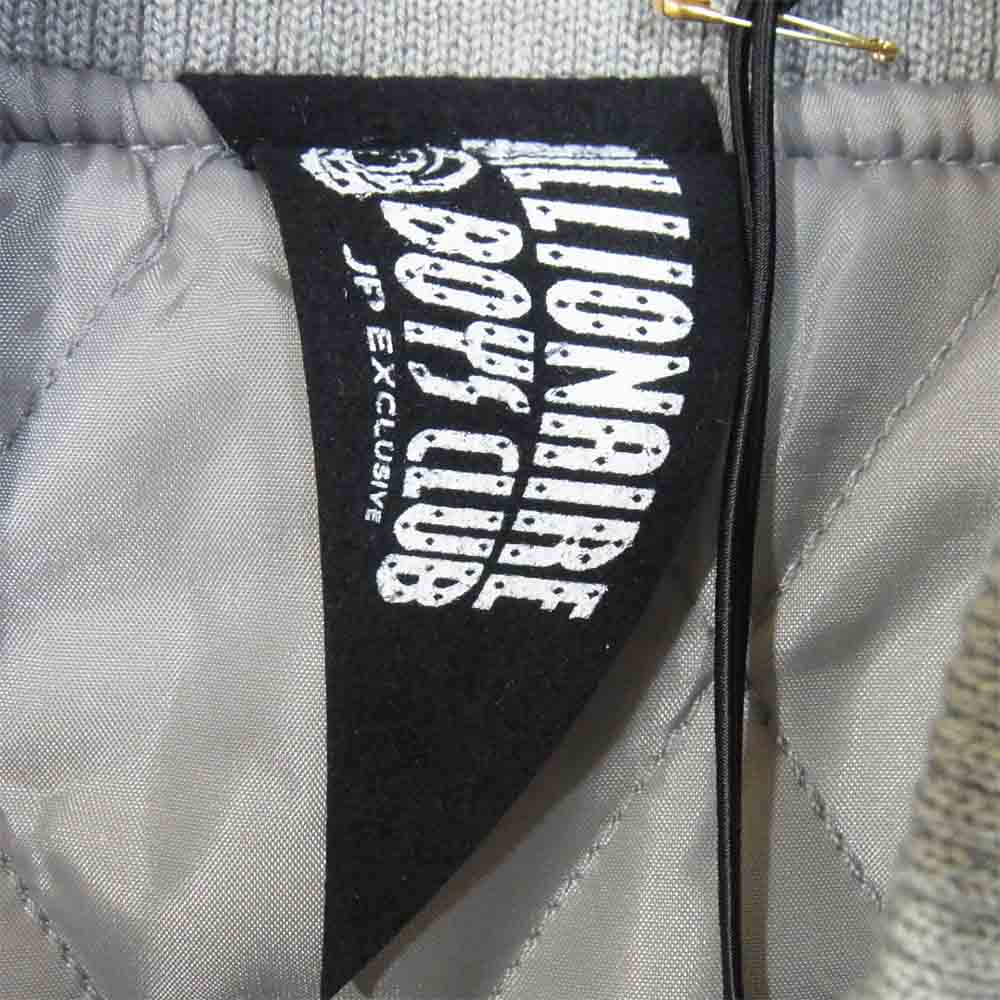 ウィンダンシー 20AW BBCJP205SX003 × ビリオネアボーイズクラブ BBC BILLIONAIRE BOYS CLUB VARSITY JACKET スタジャン グレー系 S【極上美品】【中古】