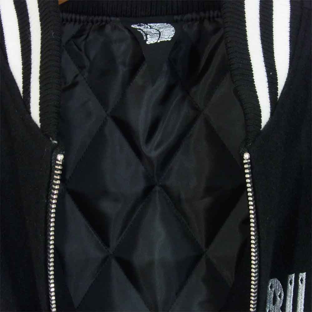 ウィンダンシー 20AW BBCJP205SX003 × ビリオネアボーイズクラブ BBC BILLIONAIRE BOYS CLUB VARSITY JACKET スタジャン ブラック系 M【極上美品】【中古】