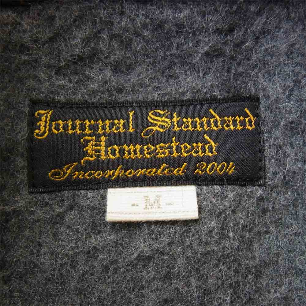 ジャーナルスタンダード 16-020-470-6070-3-0 HOMESTEAD ホームステッド  ウール コート フーデッドコート グレー系 M【中古】