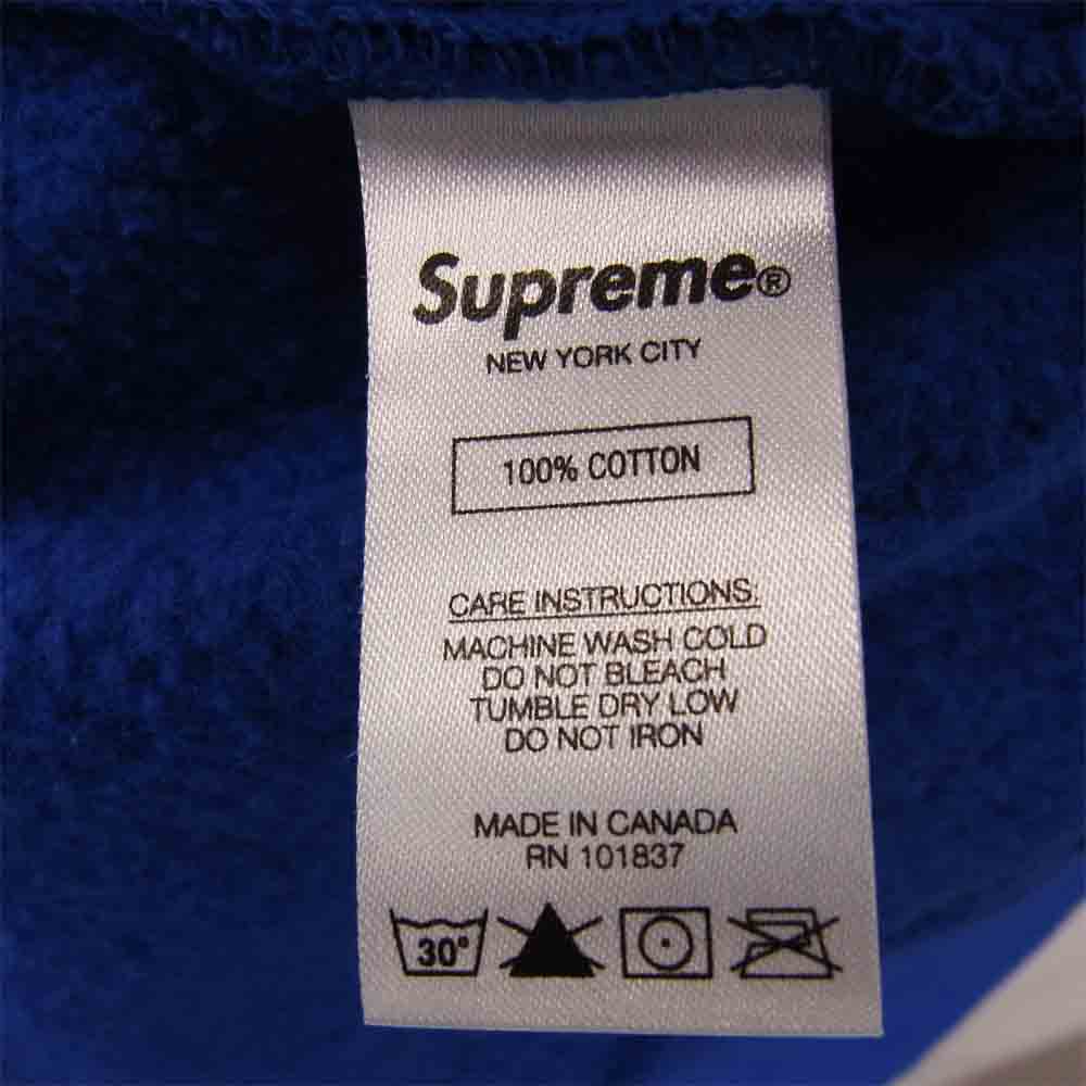 Supreme シュプリーム 20SS warm up hooded sweatshirt ウォームアップ フーデッド スウェットシャツ パーカー ブルー系 Medium【美品】【中古】
