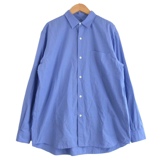 COMOLI コモリ 18SS M01-02001 broad collar shirt ブロード カラー コモリシャツ ブルー系 2【中古】
