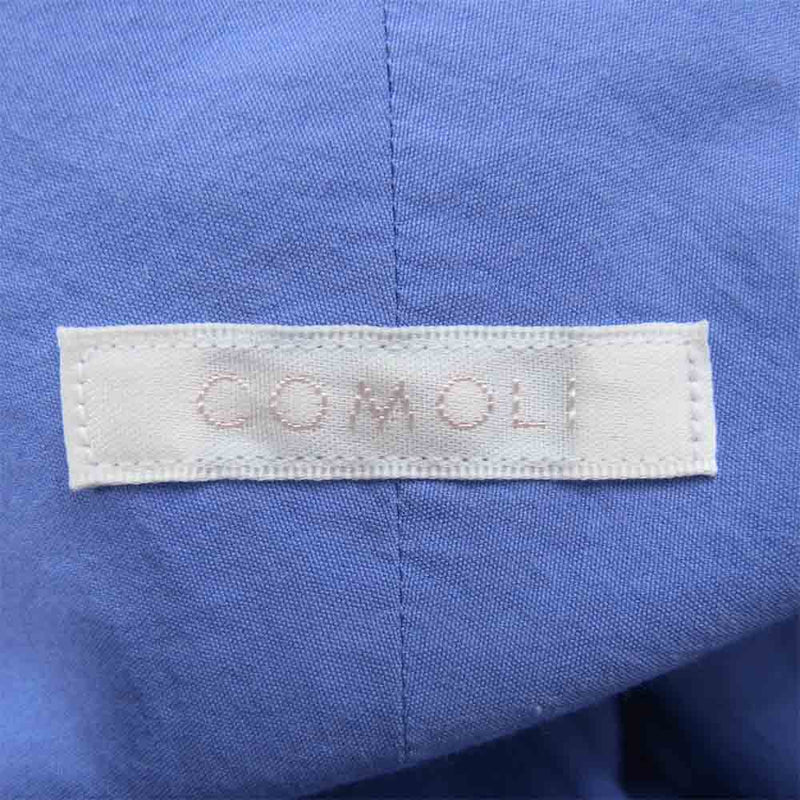 COMOLI コモリ 18SS M01-02001 broad collar shirt ブロード カラー コモリシャツ ブルー系 2【中古】