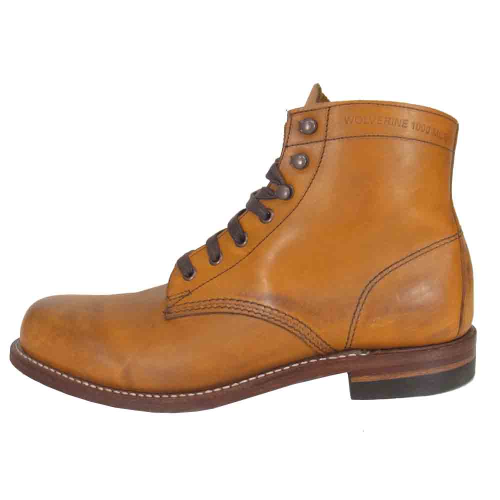 WOLVERINE ウルヴァリン W05848 1000 MILE BOOT TAN タン ホーウィンインフェルノ マイル ブーツ 8D  ライトブラウン系【中古】