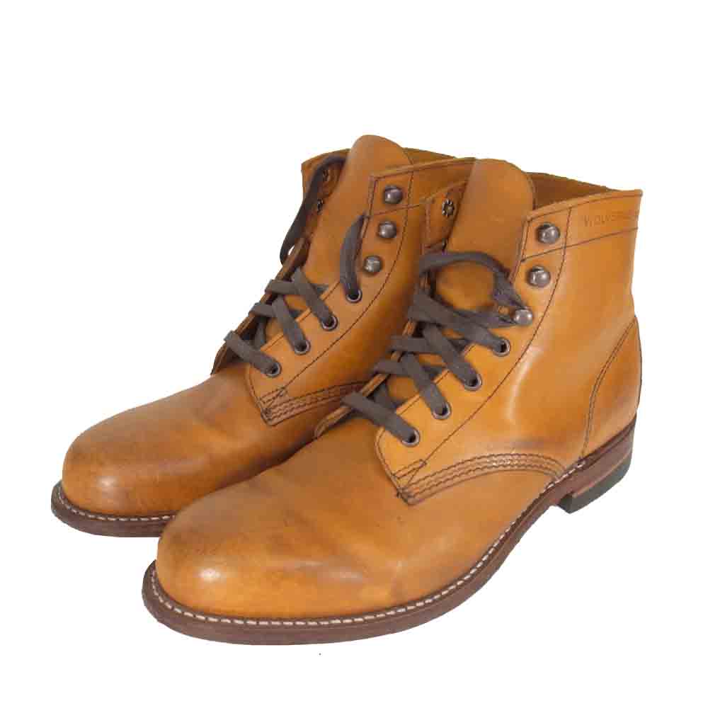 WOLVERINE ウルヴァリン W05848 1000 MILE BOOT TAN タン ホーウィンインフェルノ マイル ブーツ 8D  ライトブラウン系【中古】