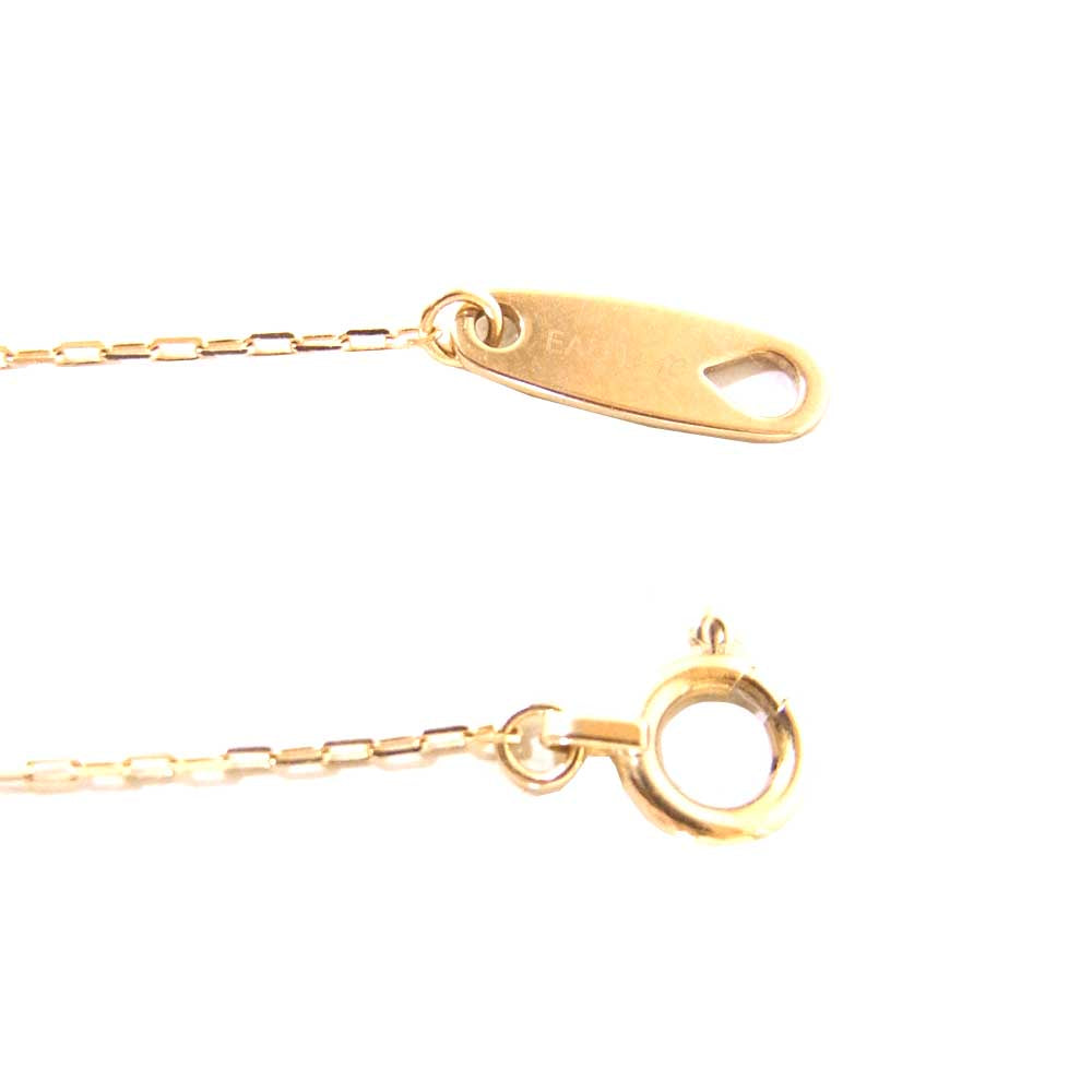 オデュース ヨンドシー 141636123008 K10 イエローゴールド ダイヤ ネックレス ゴールド系【美品】【中古】