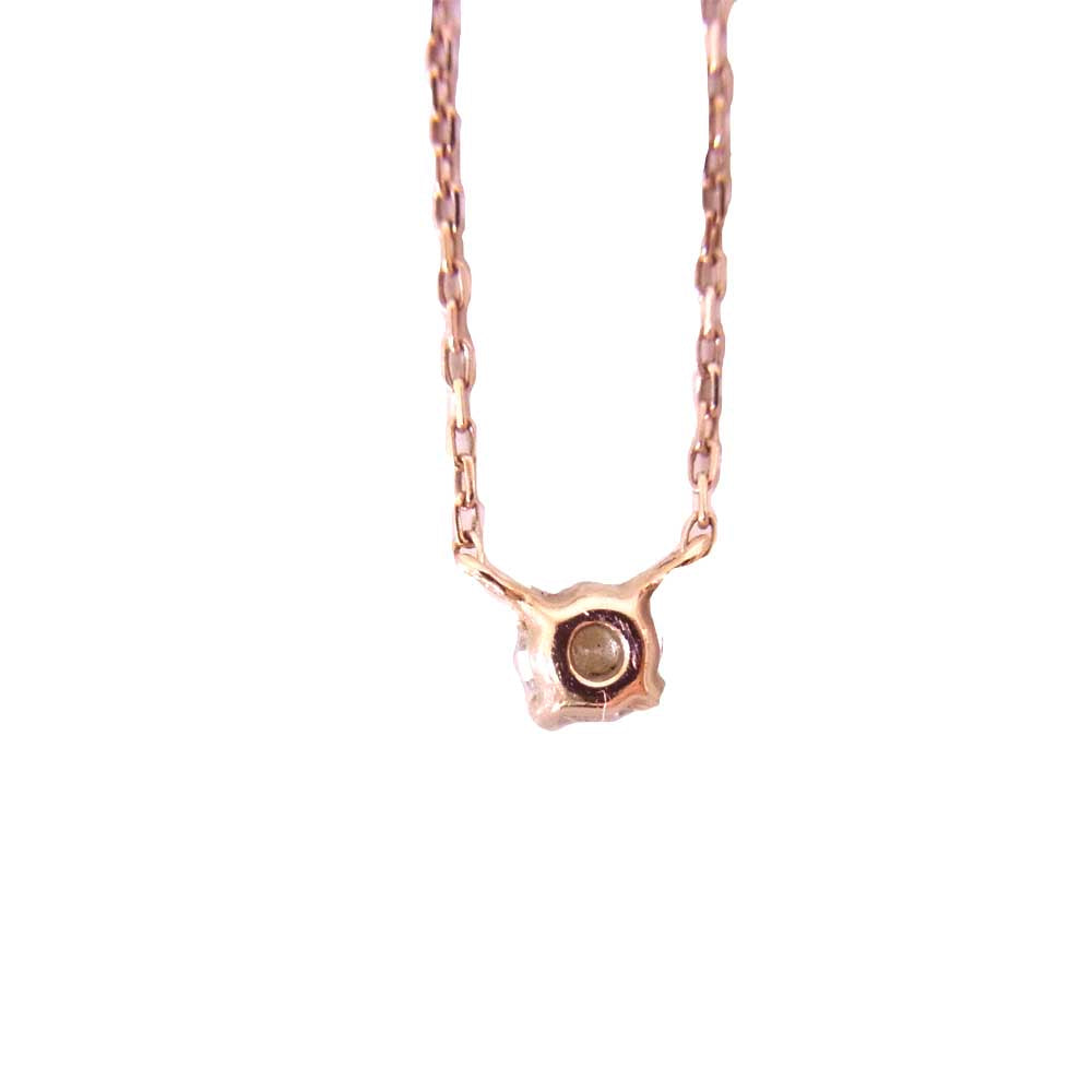 ヨンドシー 151336123117 K10 ピンクゴールド ダイヤ ネックレス ゴールド系【美品】【中古】