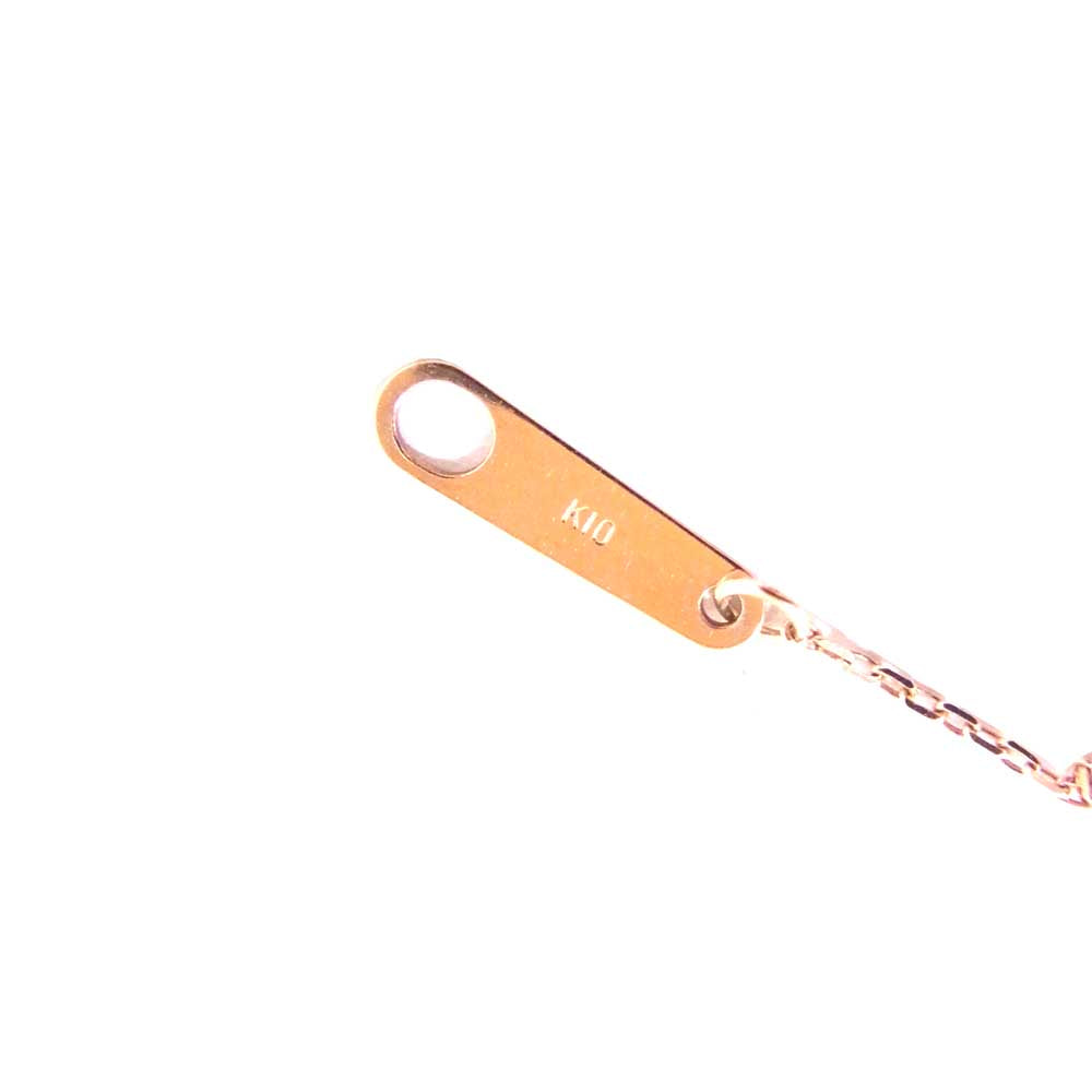 ヨンドシー 151336123117 K10 ピンクゴールド ダイヤ ネックレス ゴールド系【美品】【中古】