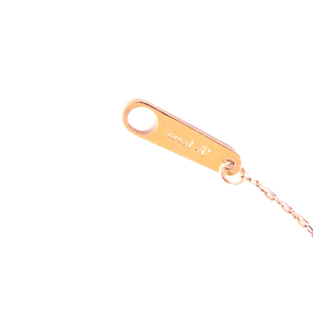 ヨンドシー 151336123117 K10 ピンクゴールド ダイヤ ネックレス ゴールド系【美品】【中古】