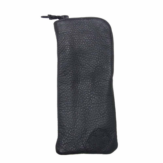 CHROME HEARTS クロムハーツ（原本無） レザー アイウェア ケース ブラック系【中古】