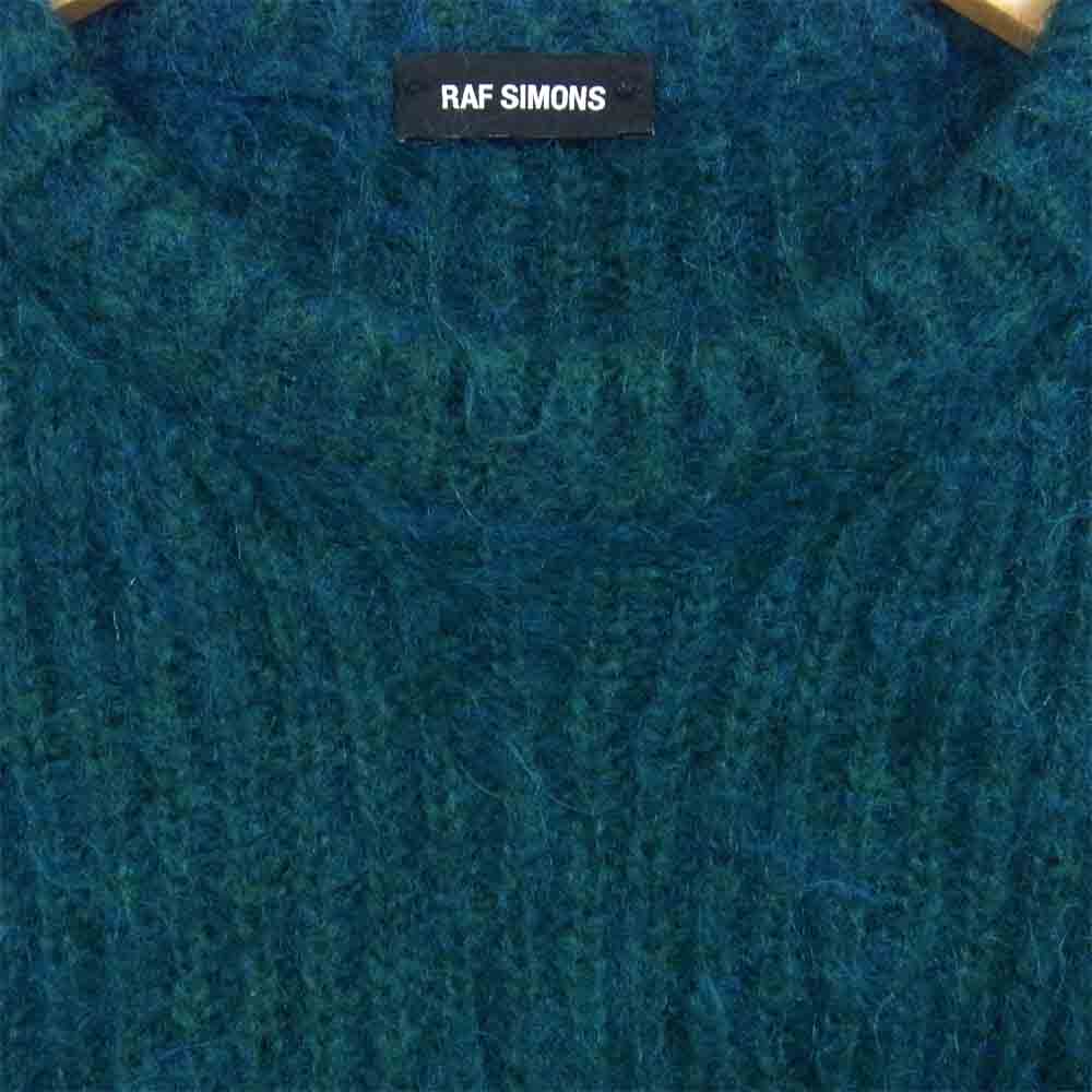 RAF SIMONS ラフシモンズ モヘア ニット ブルーグリーン系 S【中古】