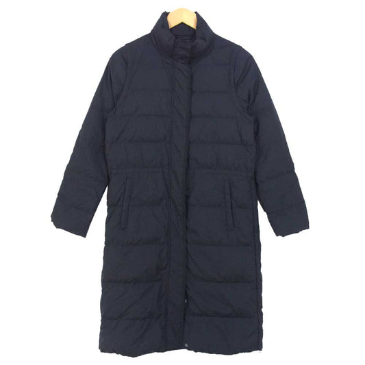 theory セオリー サイドスリットファスナー ダウン コート ダークネイビー系 S【美品】【中古】