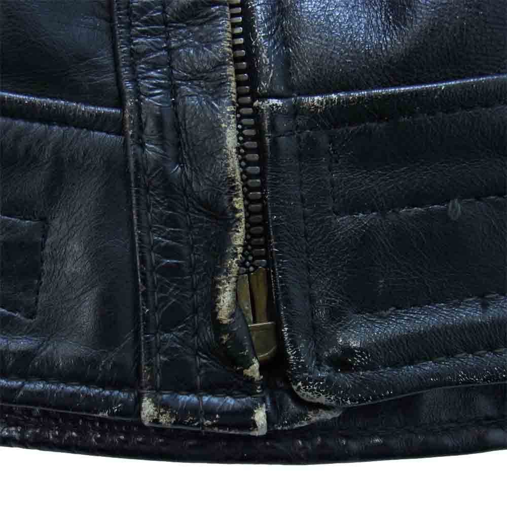 LANGLITZ LEATHERS ラングリッツレザーズ コロンビア ムートン 襟 ダブル ライダース ジャケット ブラック系 表記なし【中古】