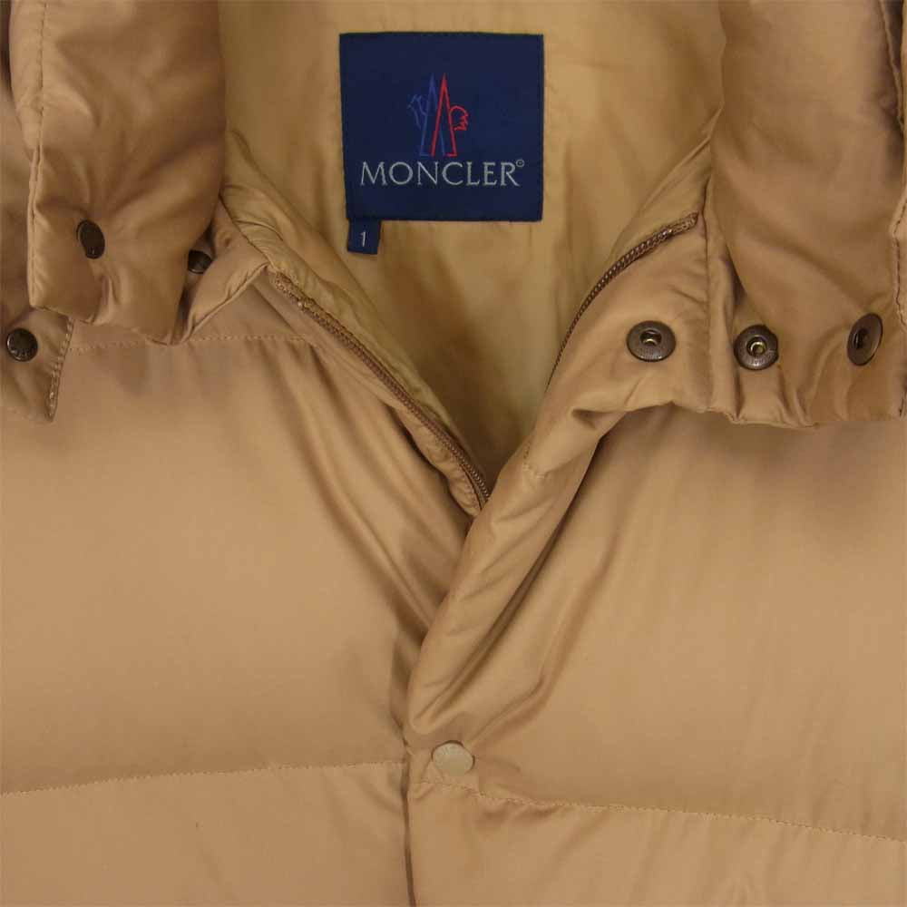 MONCLER モンクレール 青タグ ダウン ジャケット BEIGE ベージュ ベージュ系 1【中古】