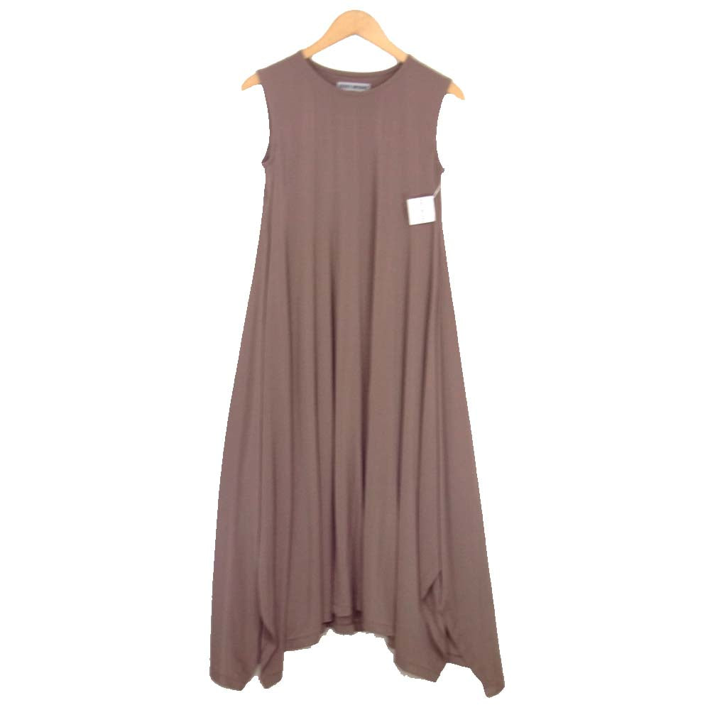ISSEY MIYAKE イッセイミヤケ IM02-JH703 ノースリーブ ロング ワンピース ベージュ系 2【新古品】【未使用】【中古】