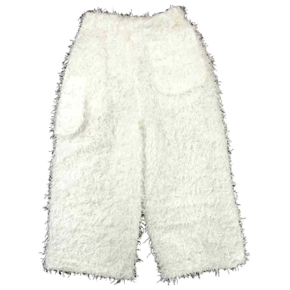 ISSEY MIYAKE イッセイミヤケ IM03-FF082-01 SHAGGY シャギー パンツ ホワイト系 2【新古品】【未使用】【中古】