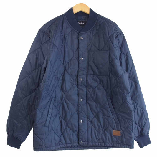 ブリクストン CRAWFORD JACKET ナイロン キルティング ジャケット ネイビー系 L【中古】
