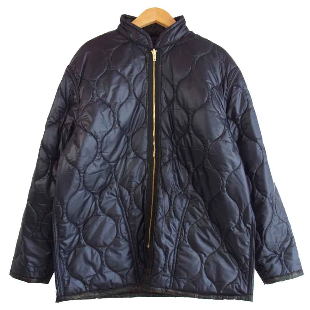 アンドファミリーズ Quilting Reversible Over Jacket キルティング リバーシブル オーバー ジャケット カーキ×黒 M【新古品】【未使用】【中古】