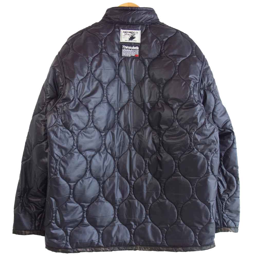 アンドファミリーズ Quilting Reversible Over Jacket キルティング リバーシブル オーバー ジャケット カーキ×黒 M【新古品】【未使用】【中古】