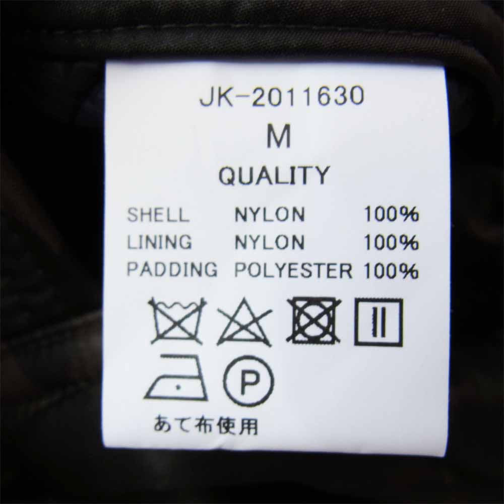 アンドファミリーズ Quilting Reversible Over Jacket キルティング リバーシブル オーバー ジャケット カーキ×黒 M【新古品】【未使用】【中古】