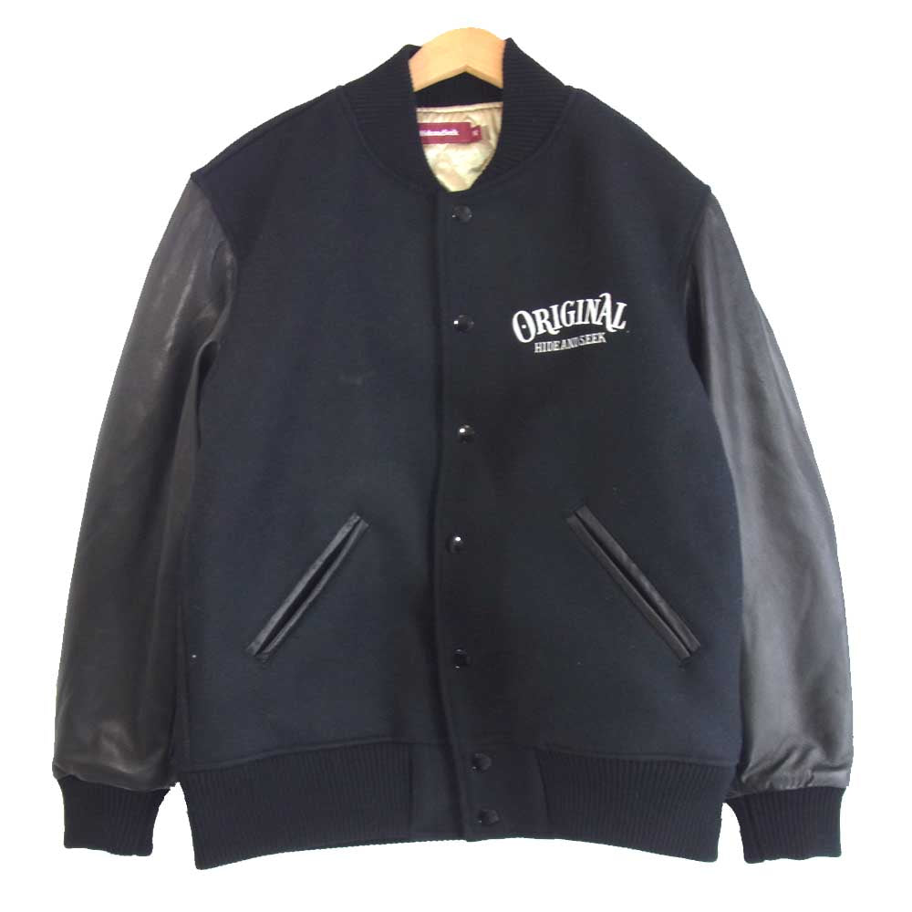 TENDERLOIN テンダーロイン THJ-110220 × Hide and seek ハイドアンドシーク VARSITY JKT ブラック系 M【中古】