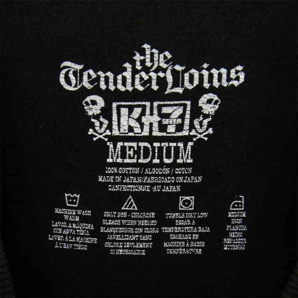 TENDERLOIN テンダーロイン T-TEE4 カリフォルニア ベア クマ ロゴ  ブラック系 M【中古】