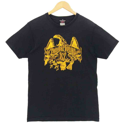 TENDERLOIN テンダーロイン T-TEE EAGLE イーグル プリント ロゴ Tシャツ ブラック×イエロー系 表記無し【中古】