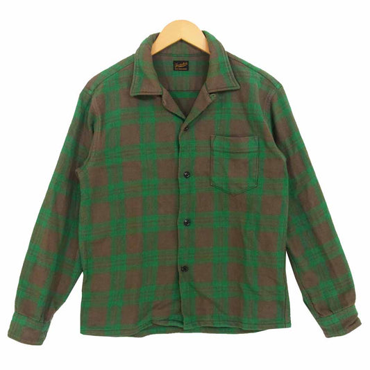 TENDERLOIN テンダーロイン T-HEAVY FLANNEL CHECK SHT ヘビー フランネル チェック シャツ グリーン×グレー系 M【中古】