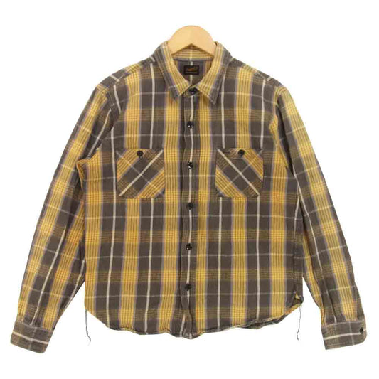 TENDERLOIN テンダーロイン T-HEAVY FLANNEL CHECK SHT ヘビー フランネル チェック シャツ イエロー系 M【中古】