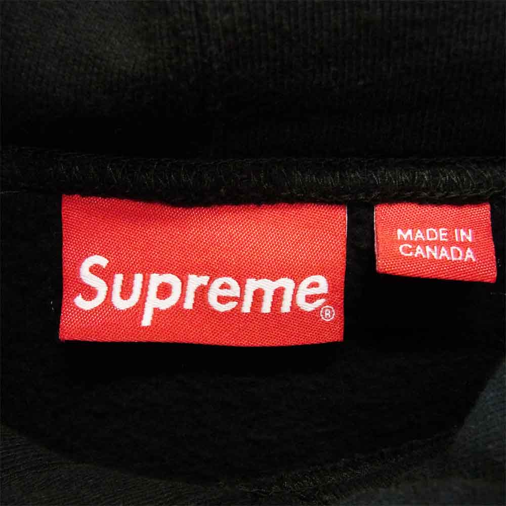 Supreme シュプリーム 19AW Stop Crying Hooded Sweatshirt マルチロゴ スウェット パーカー ブラック系 L【中古】