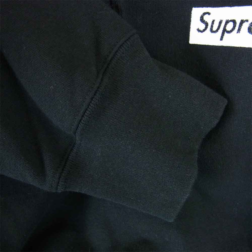 Supreme シュプリーム 19AW Stop Crying Hooded Sweatshirt マルチロゴ スウェット パーカー ブラック系 L【中古】