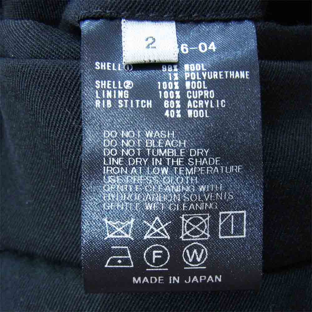 THE VIRIDI-ANNE ザ ヴィリジアン VI-3266-04 ウールコンビネーション 裾リブ パンツ ブラック系 2【新古品】【未使用】【中古】