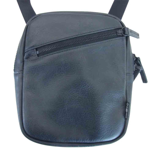 Yohji Yamamoto ヨウジヤマモト NH-151-767-1A2 B キップヌメオイル ショルダー ポーチ バッグ ブラック系【新古品】【未使用】【中古】