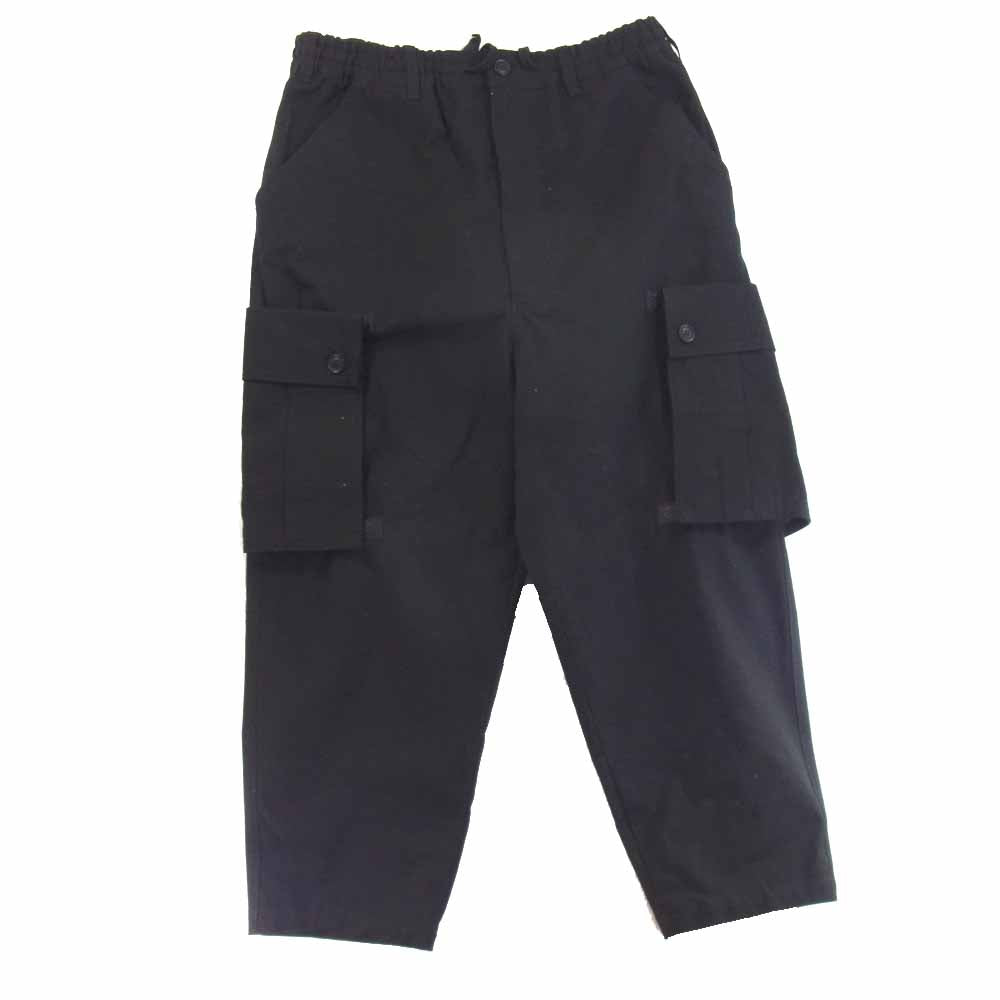Yohji Yamamoto ヨウジヤマモト GR-P04-006-2 GroundY グランドワイ 79A Cotton Canvas Back Tape Army Pants パンツ ブラック系 3【新古品】【未使用】【中古】
