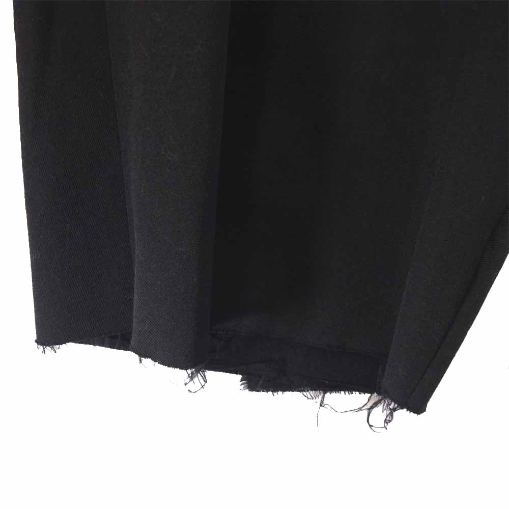 Yohji Yamamoto ヨウジヤマモト HR-P13-802-1 POUR HOMME プールオム WOOL GABARDINE+COTTON CLOTH+VISCOSE BACK LAYER PANTS パンツ ブラック系 3【新古品】【未使用】【中古】
