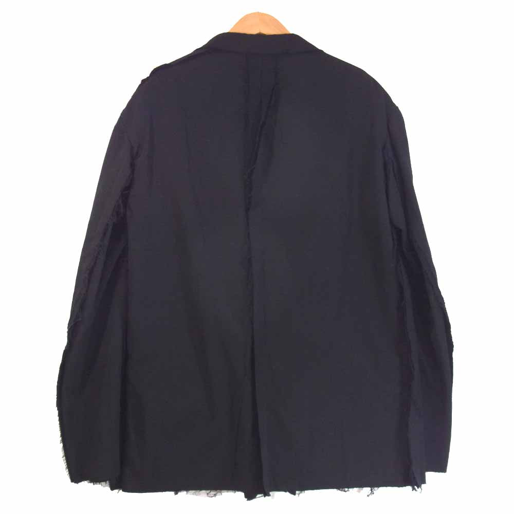 Yohji Yamamoto ヨウジヤマモト HR-J60-100-2 POUR HOMME プールオム GABARDINE 3BUTTON LONG JACKET ジャケット ブラック系 3【新古品】【未使用】【中古】