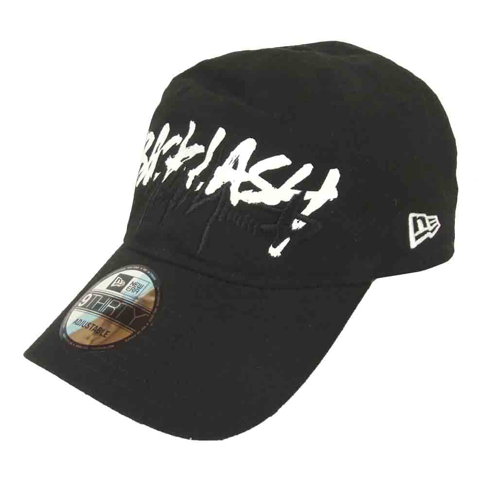 Yohji Yamamoto ヨウジヤマモト バックラッシュ BACK LASH ニューエラ NEWERA TRIPLE NAME CAP トリプルネーム コラボレーション キャップ ブラック系【美品】【中古】