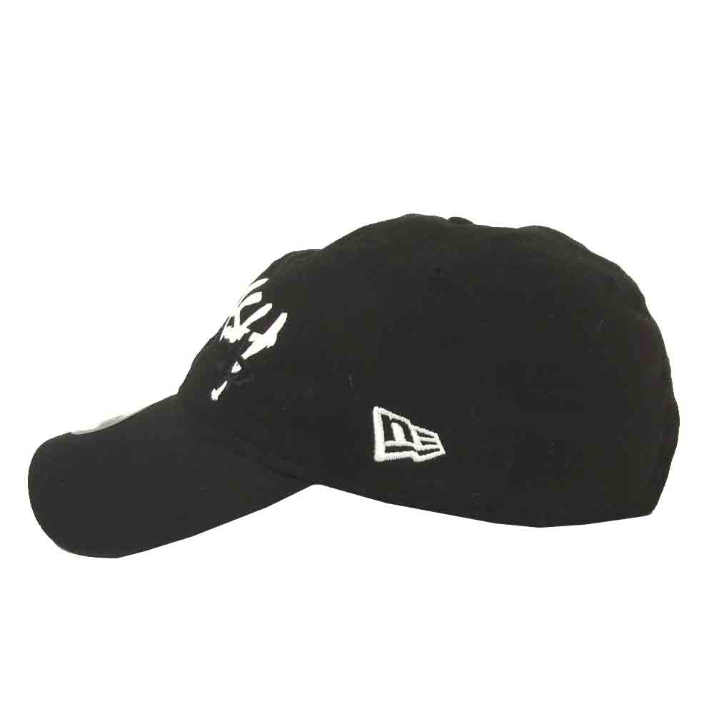 Yohji Yamamoto ヨウジヤマモト バックラッシュ BACK LASH ニューエラ NEWERA TRIPLE NAME CAP トリプルネーム コラボレーション キャップ ブラック系【美品】【中古】