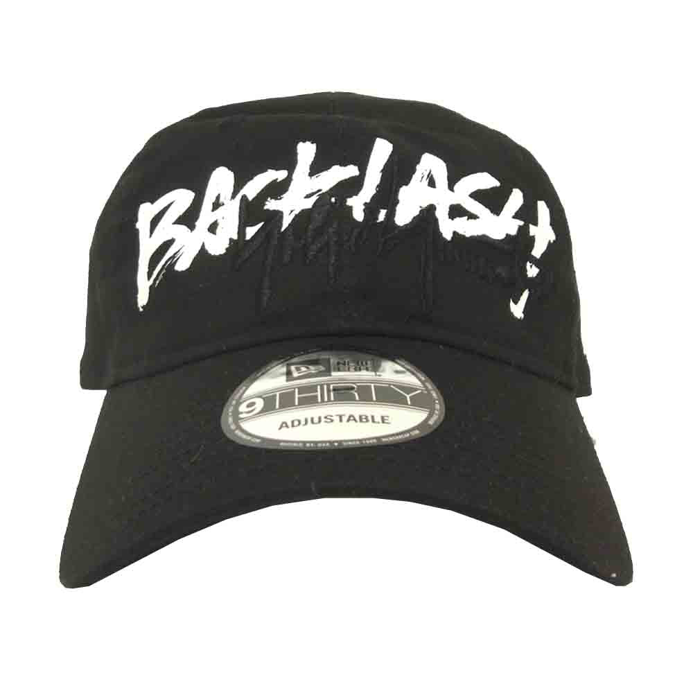 Yohji Yamamoto ヨウジヤマモト バックラッシュ BACK LASH ニューエラ NEWERA TRIPLE NAME CAP トリプルネーム コラボレーション キャップ ブラック系【美品】【中古】