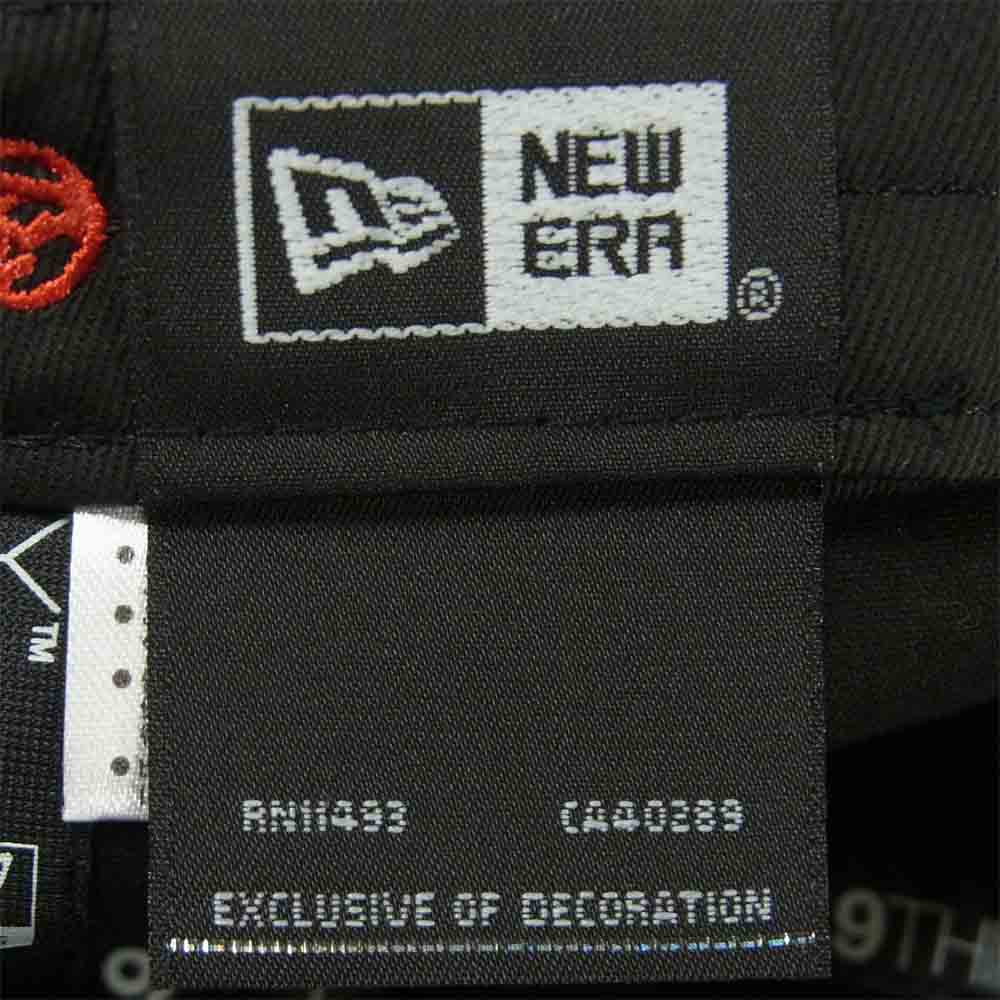 Yohji Yamamoto ヨウジヤマモト バックラッシュ BACK LASH ニューエラ NEWERA TRIPLE NAME CAP トリプルネーム コラボレーション キャップ ブラック系【美品】【中古】