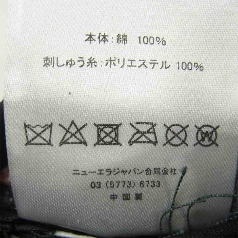 Yohji Yamamoto ヨウジヤマモト バックラッシュ BACK LASH ニューエラ NEWERA TRIPLE NAME CAP トリプルネーム コラボレーション キャップ ブラック系【美品】【中古】