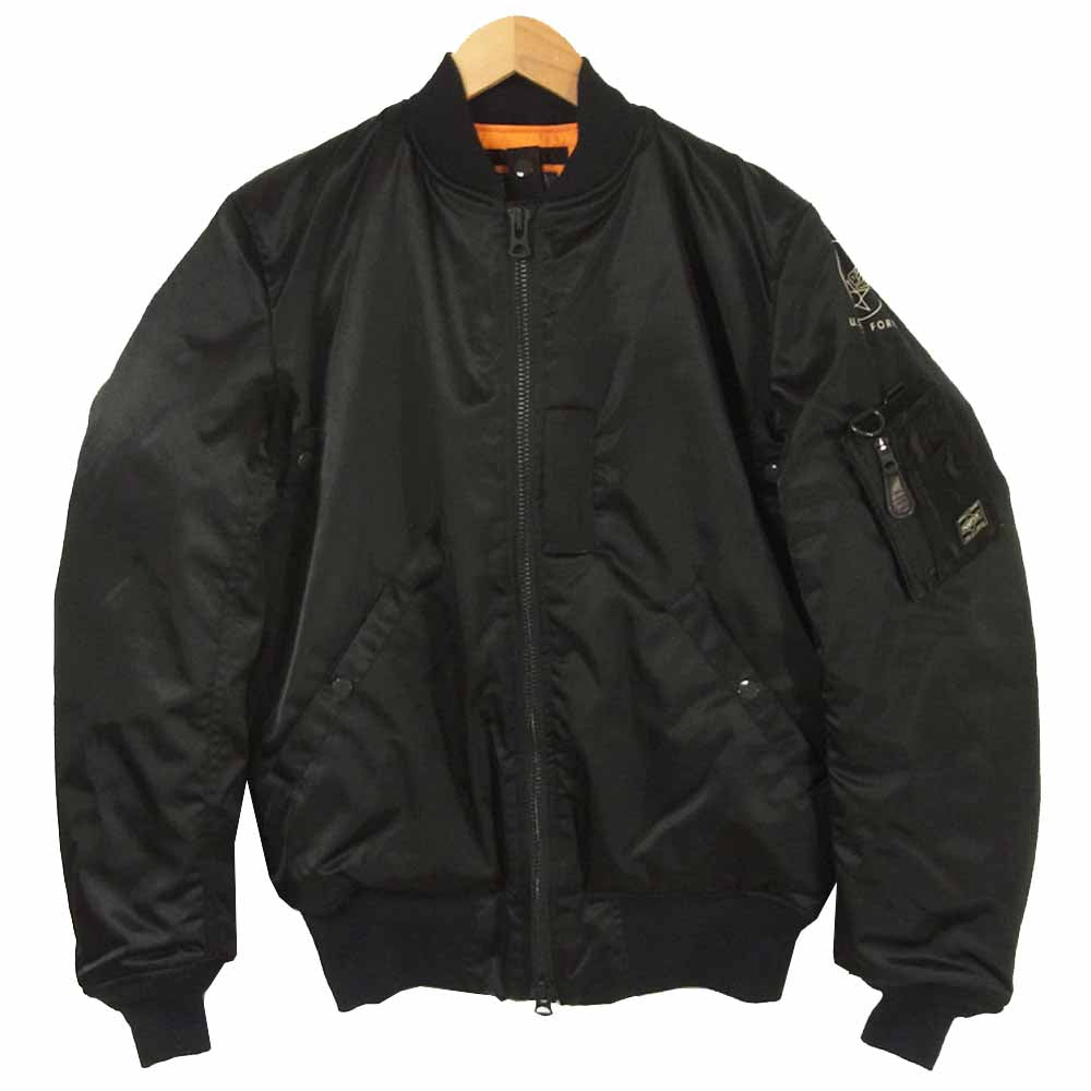 PORTER ポーター 390-92151 バズリクソンズ Buzz Rickson's MA-1 & WALLET フライトジャケット ブラック系 36【美品】【中古】