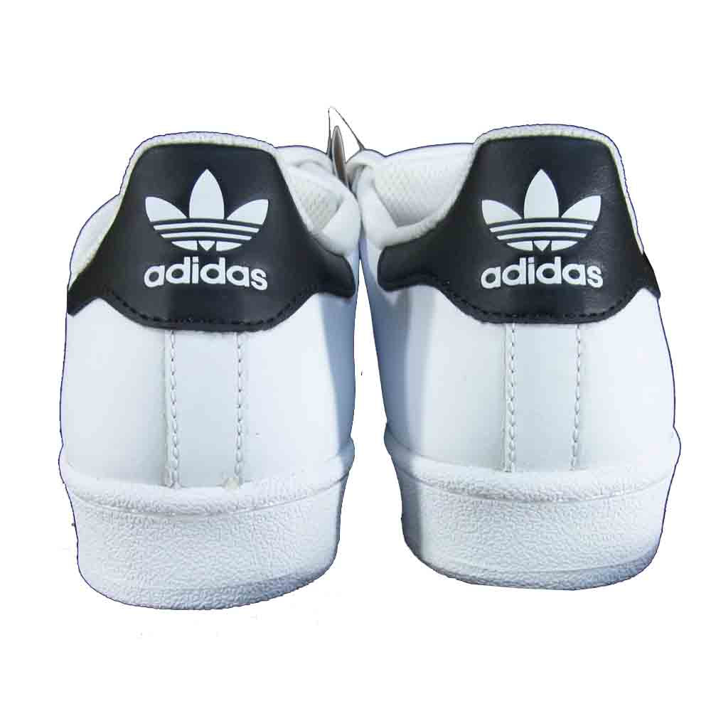 adidas アディダス C77124 SUPERSTAR スーパースター ローカット スニーカー 白×黒系 US5【新古品】【未使用】【中古】
