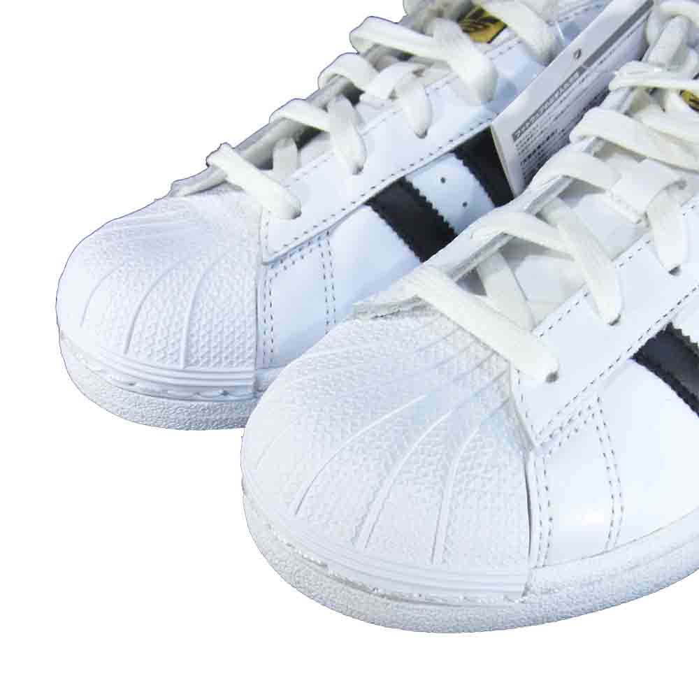 adidas アディダス C77124 SUPERSTAR スーパースター ローカット スニーカー 白×黒系 US5【新古品】【未使用】【中古】