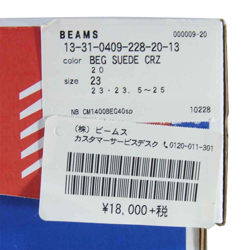 NEW BALANCE ニューバランス CM1400BB BEAMS別注40th記念 スエード ローカット スニーカー ベージュ系 23cm【新古品】【未使用】【中古】