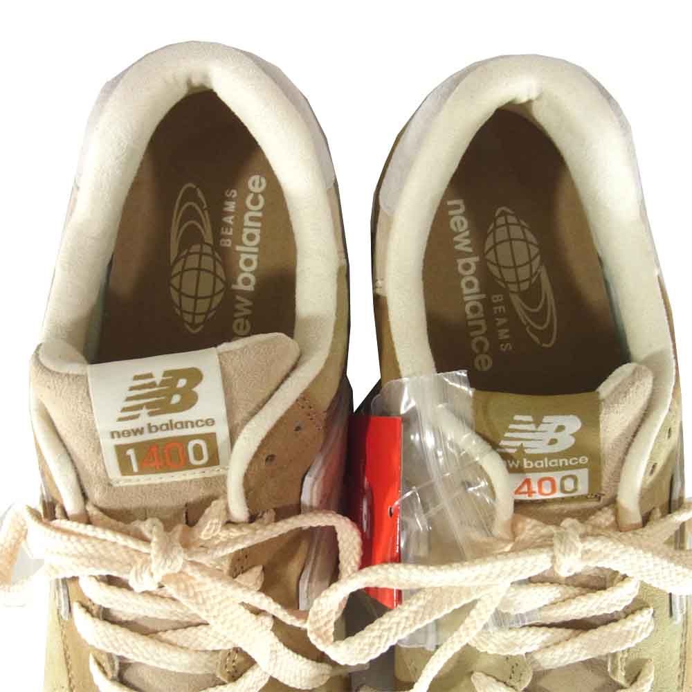 NEW BALANCE ニューバランス CM1400BB BEAMS別注40th記念 スエード ローカット スニーカー ベージュ系 27cm【新古品】【未使用】【中古】