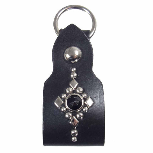 STARLIN GEAR スターリンギア ROIST LEATHER STUDS KEY LOOP ベルトループ ブラック系【中古】