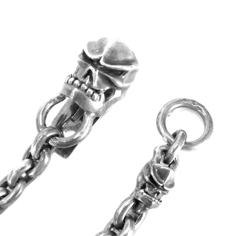 STARLIN GEAR スターリンギア ギャランティカード付属 3kamikaze wallet chain カミカゼ キーパー ベーシック リンク シルバー系【中古】
