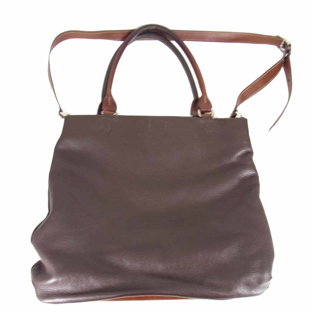 Daniel & Bob ダニエルアンドボブ 2WAY レザー ビジネス バッグ ブラウン系【中古】